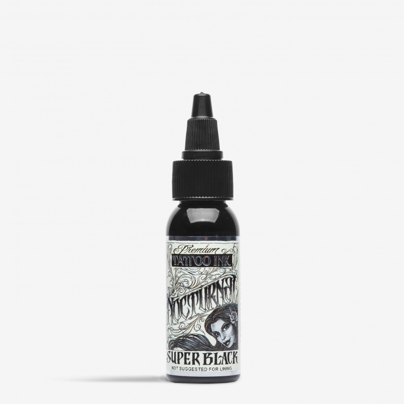 Nocturnal Tattoo Ink Super Black 1 Oz